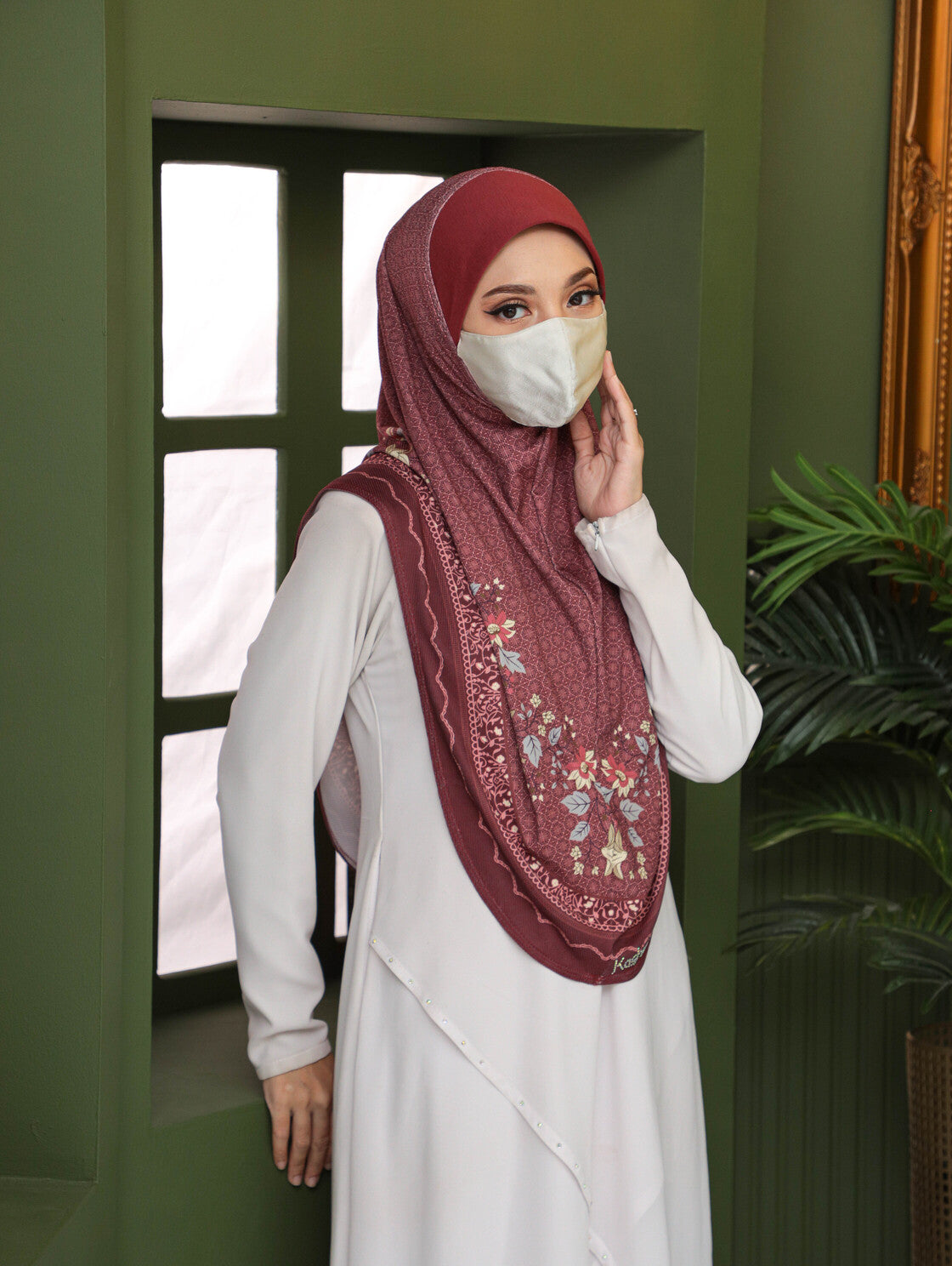 GIRLS Digital printed hijab 2706