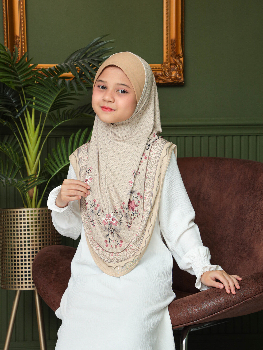 KIDS MALESIAN PRINTED SCARF 2706