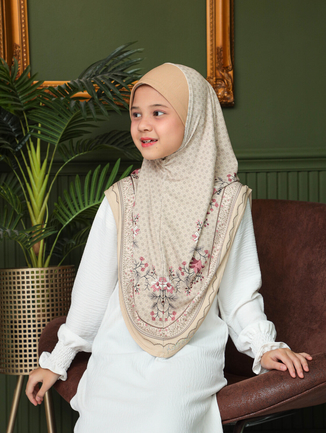 KIDS MALESIAN PRINTED SCARF 2706