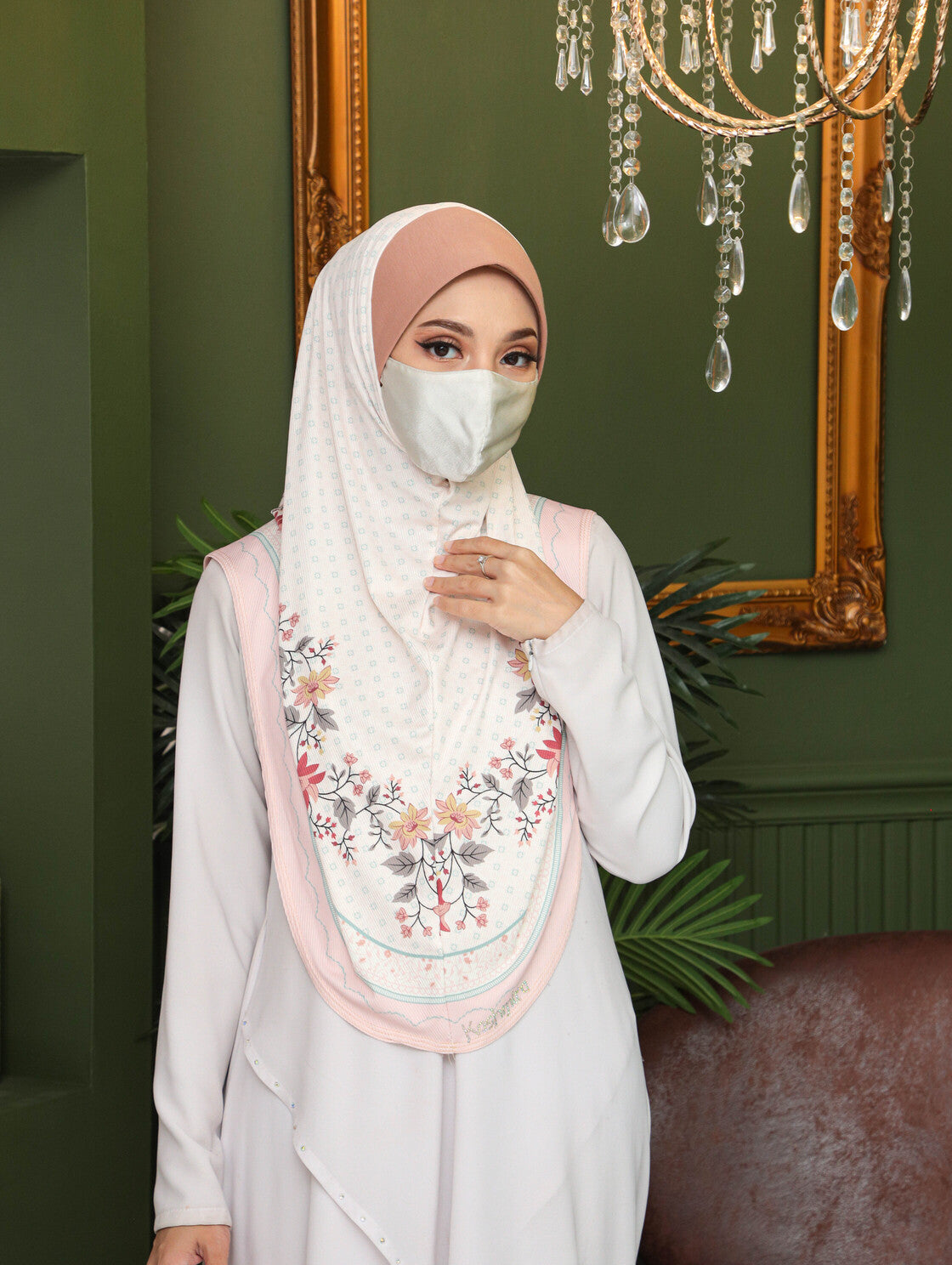 GIRLS Digital printed hijab 2706