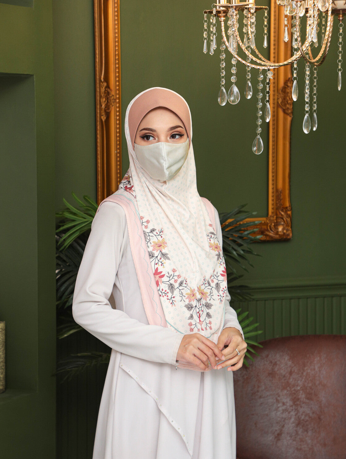 GIRLS Digital printed hijab 2706