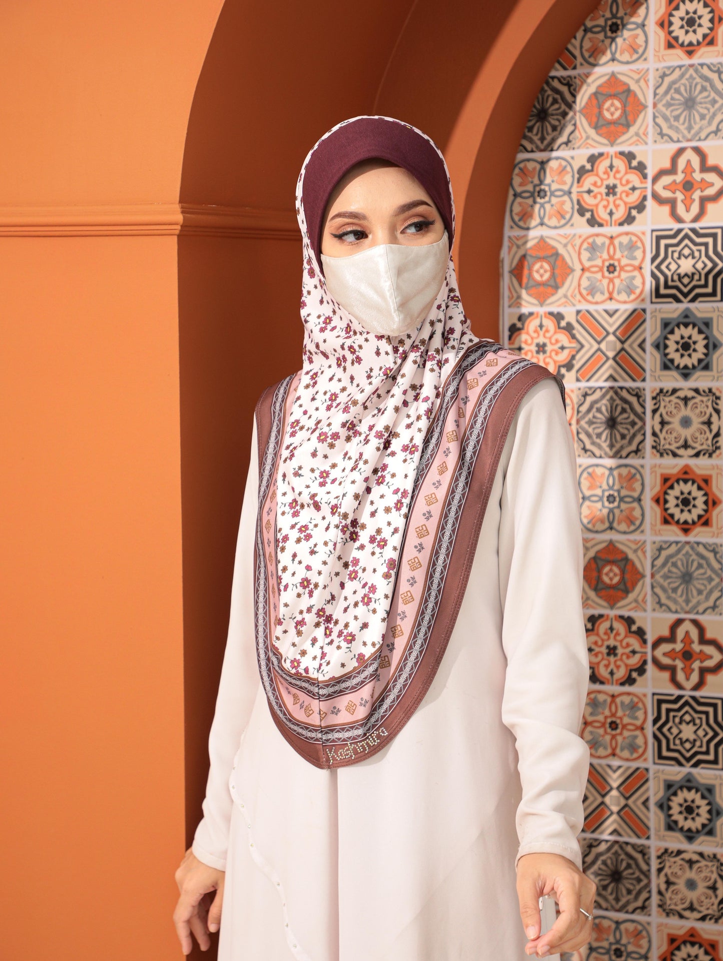 GIRLS Digital printed hijab 2708