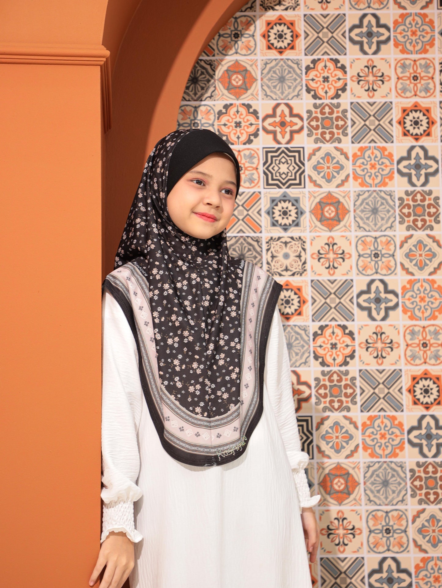 KIDS MALESIAN PRINTED SCARF 2708