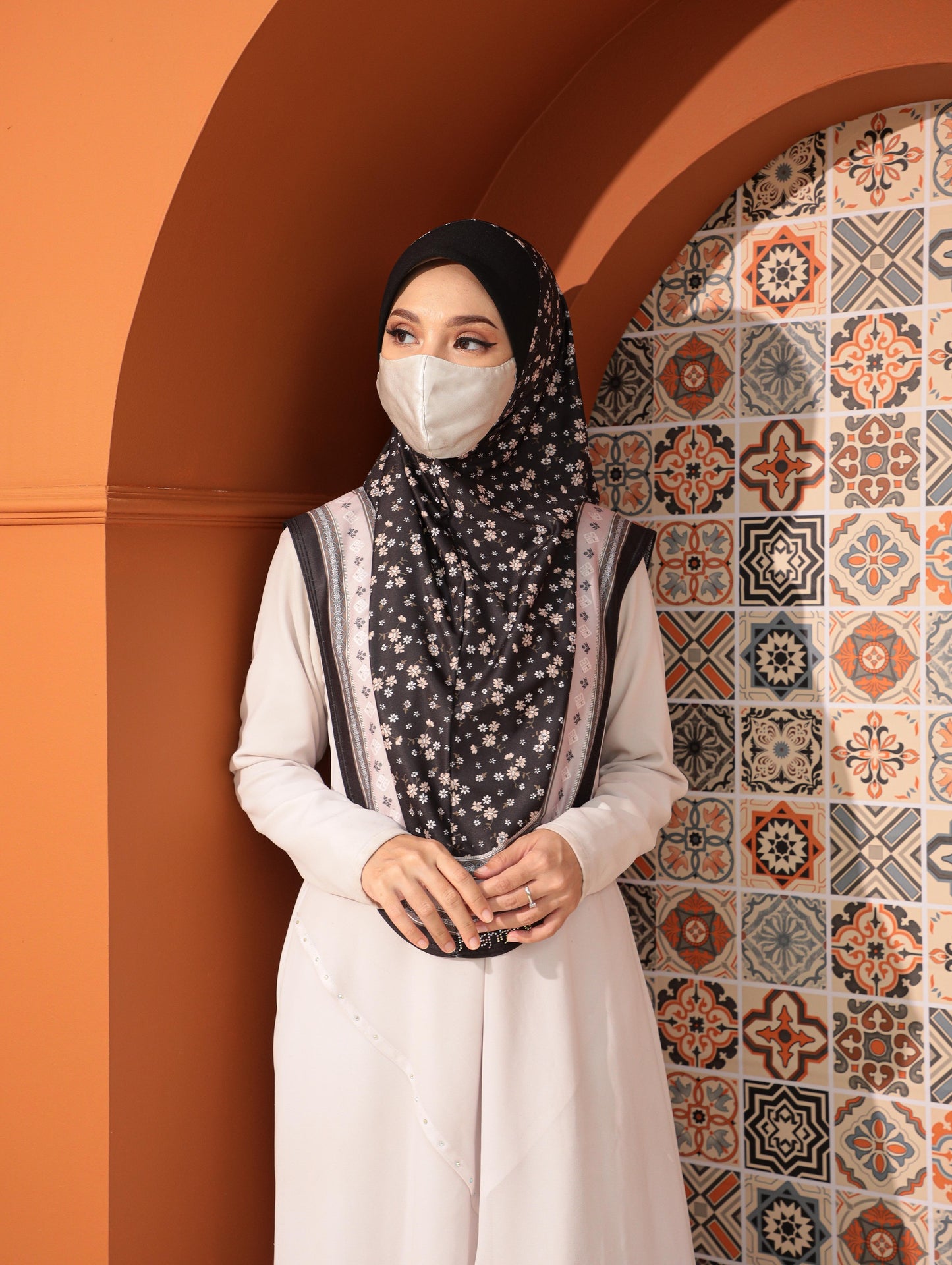 GIRLS Digital printed hijab 2708