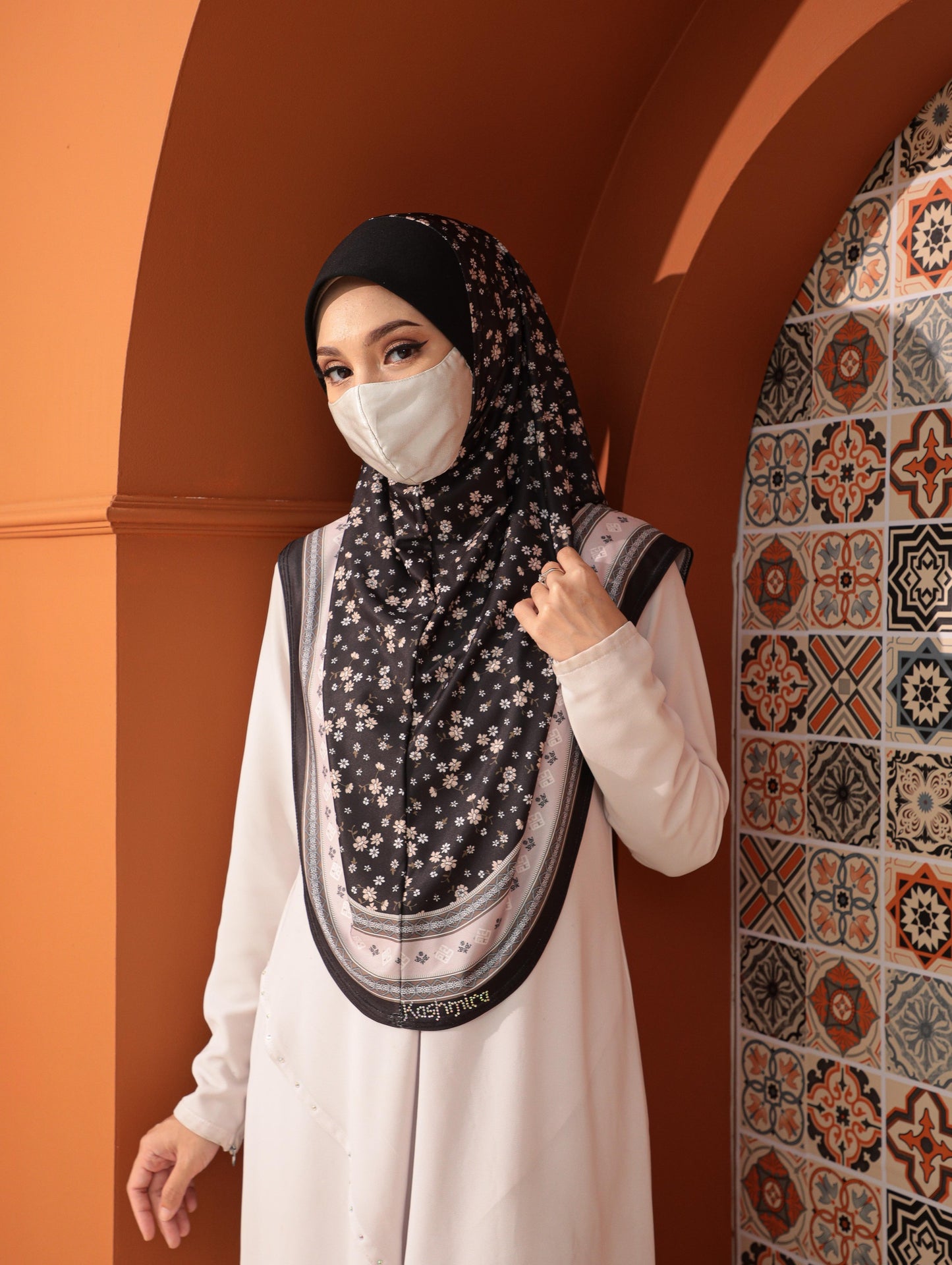 GIRLS Digital printed hijab 2708