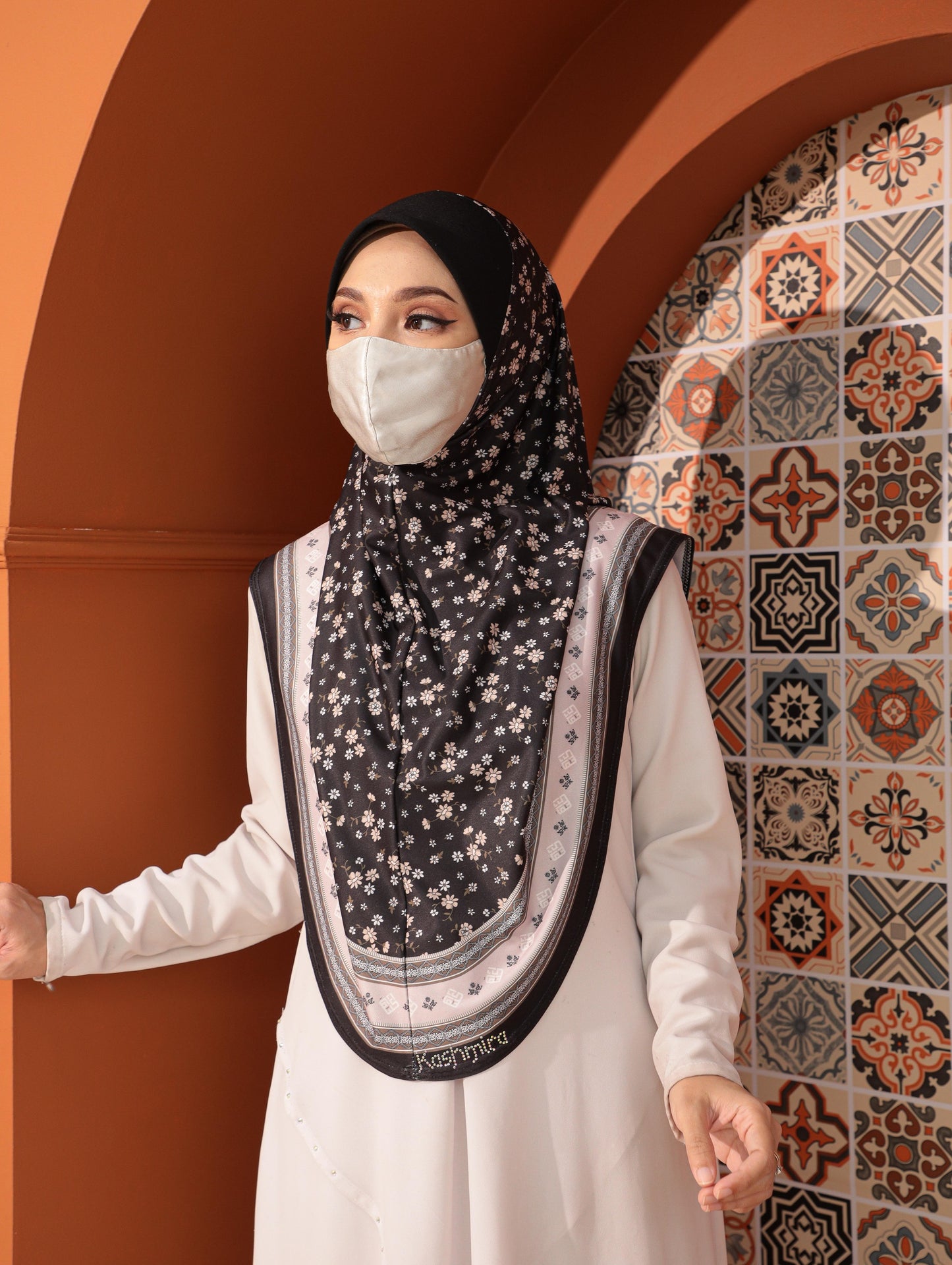 GIRLS Digital printed hijab 2708