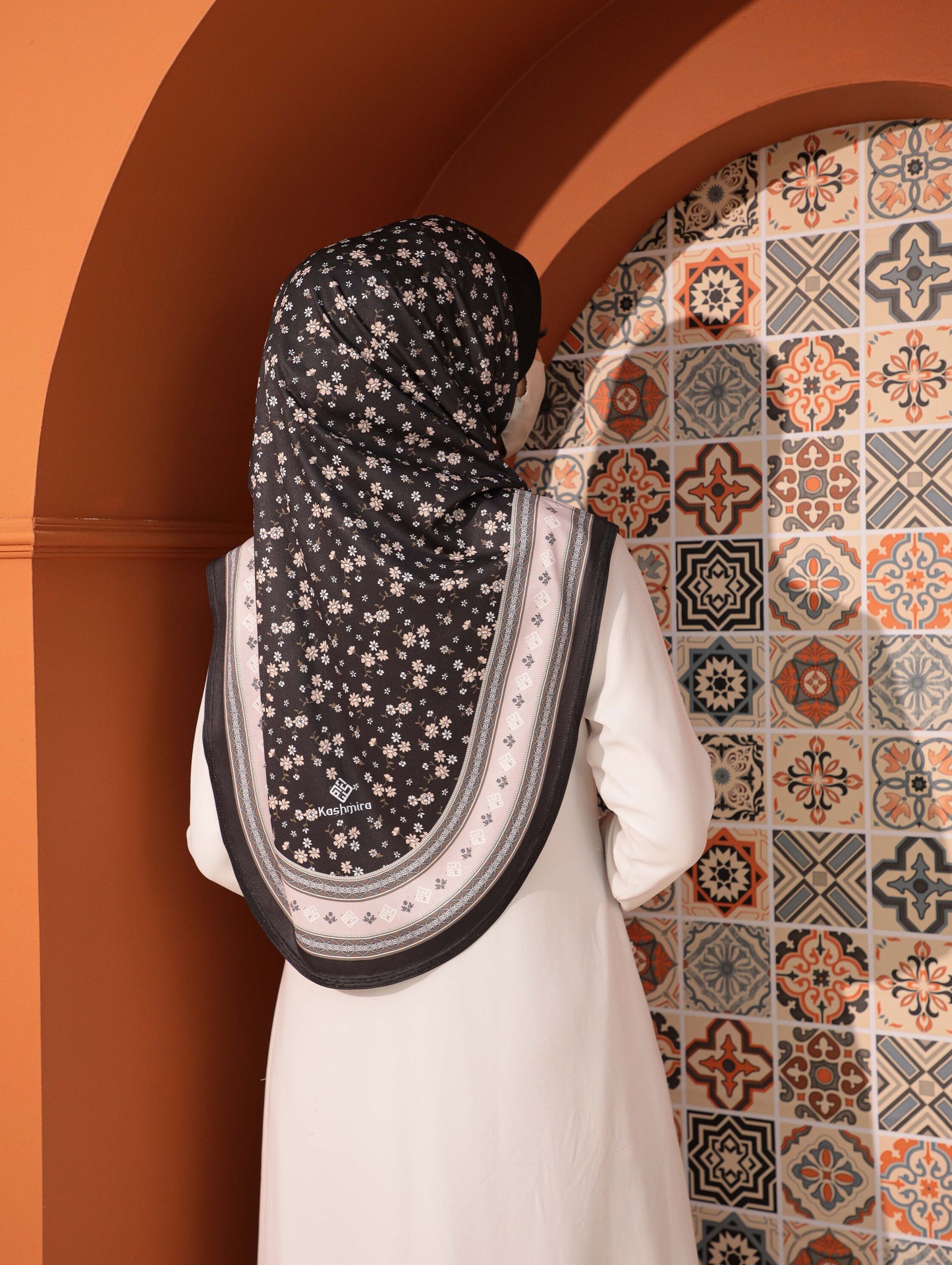 GIRLS Digital printed hijab 2708