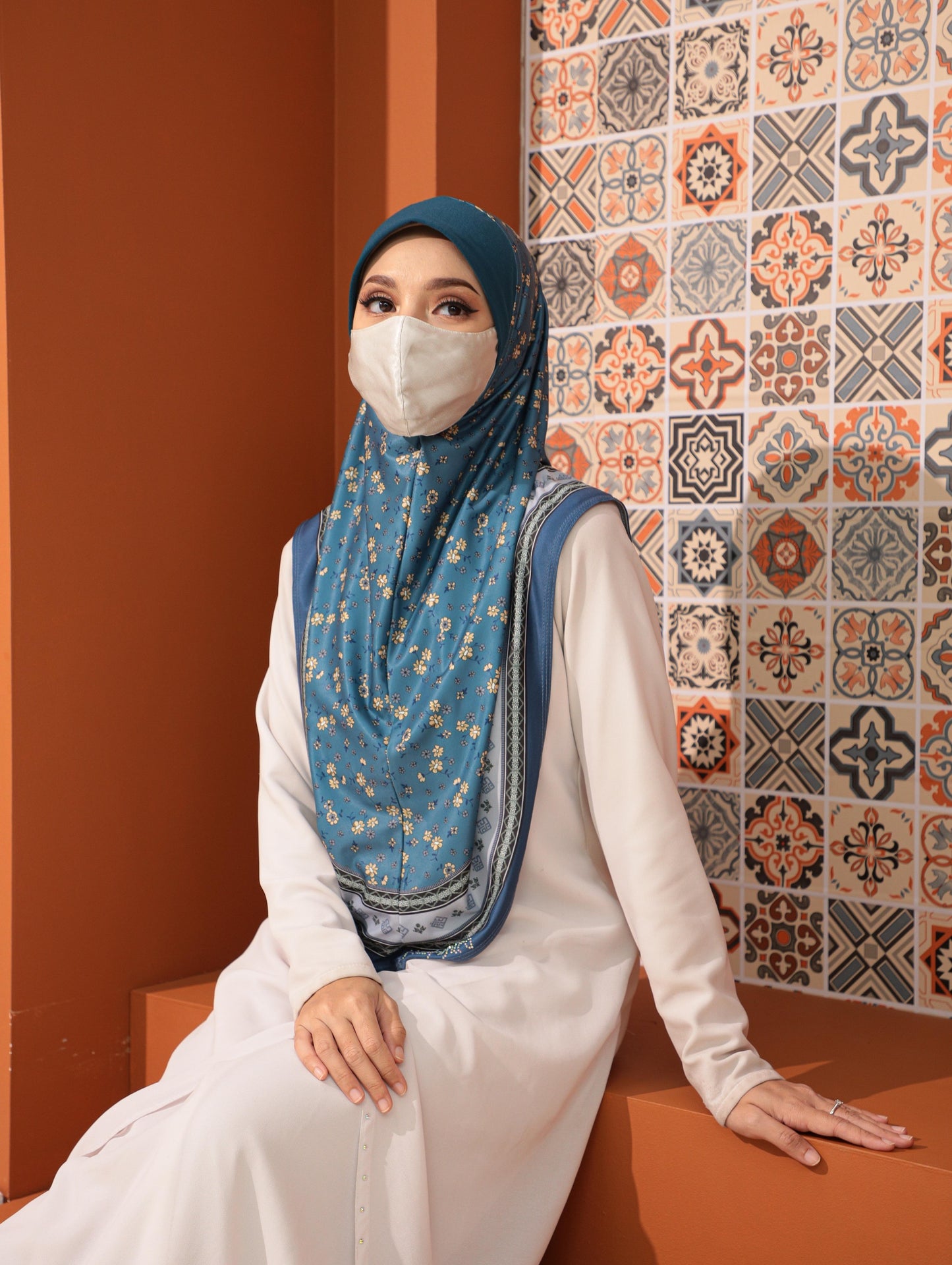 GIRLS Digital printed hijab 2708