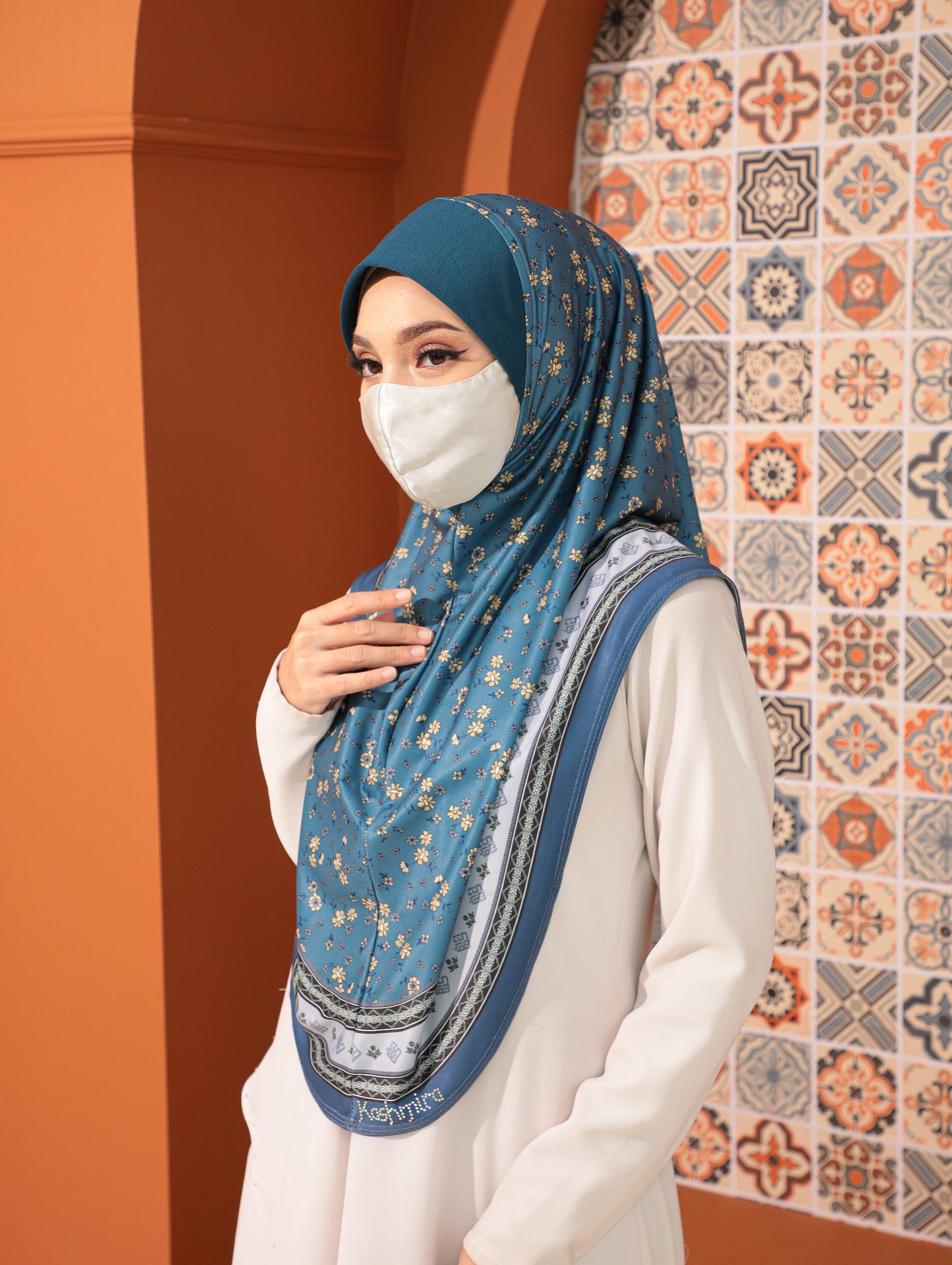 GIRLS Digital printed hijab 2708