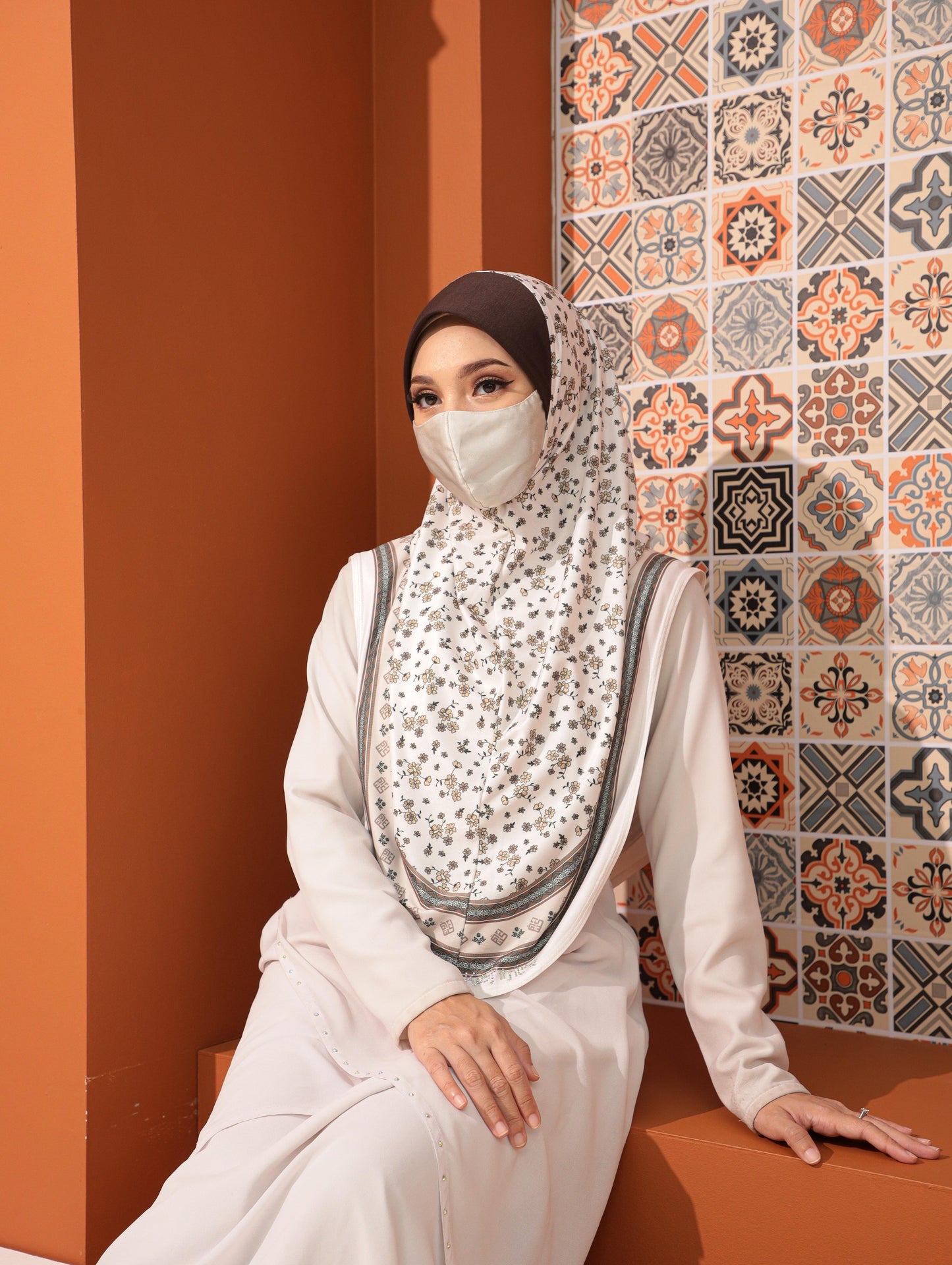GIRLS Digital printed hijab 2708