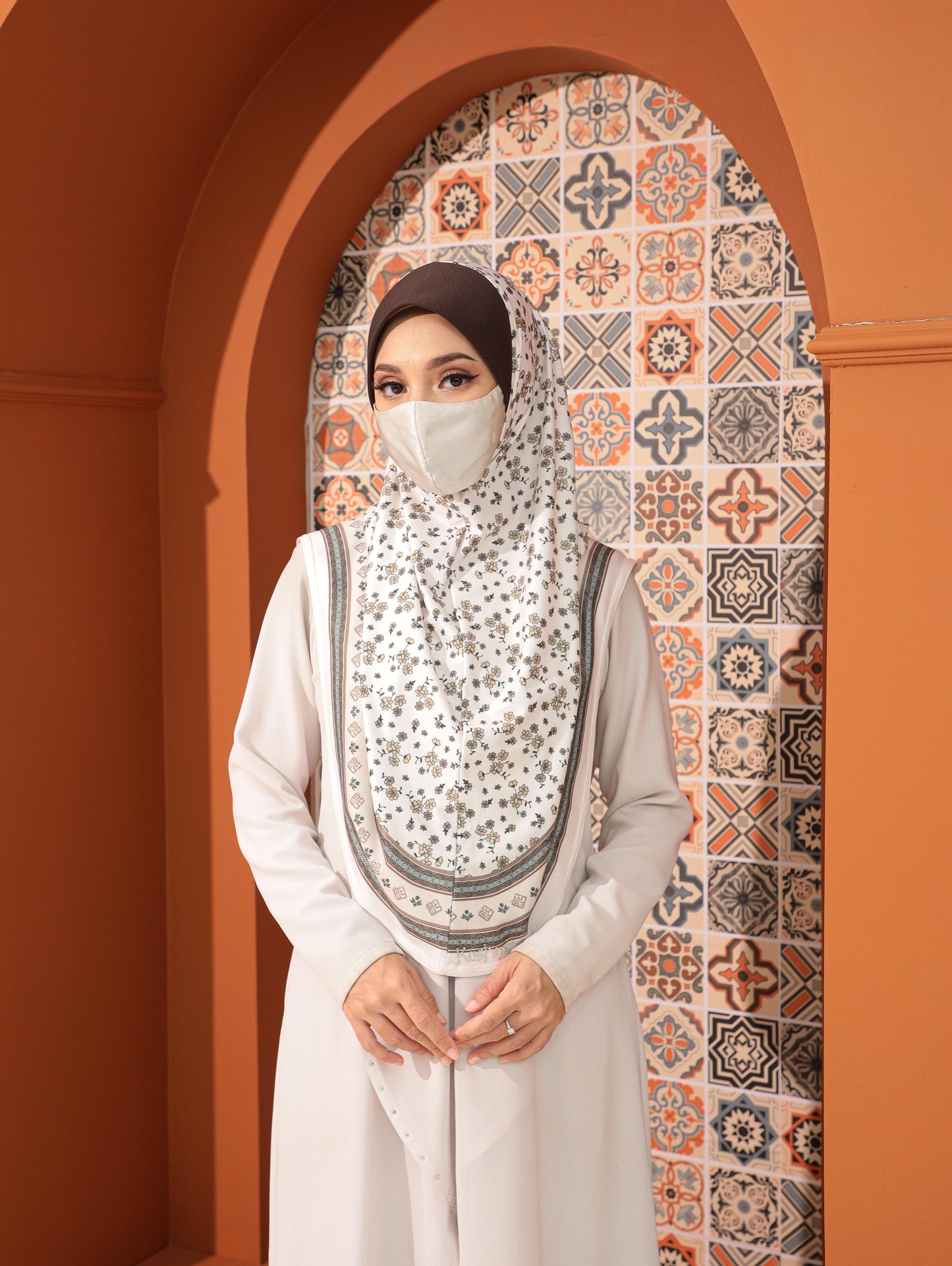GIRLS Digital printed hijab 2708