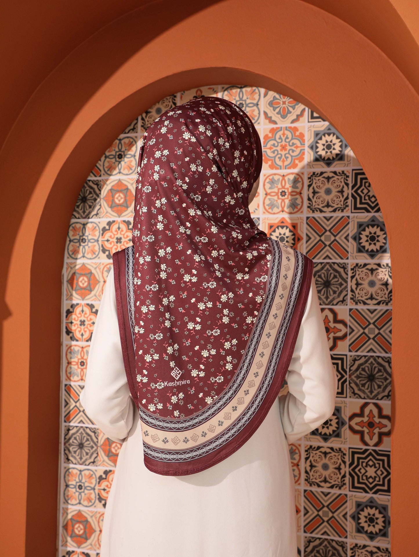 GIRLS Digital printed hijab 2708