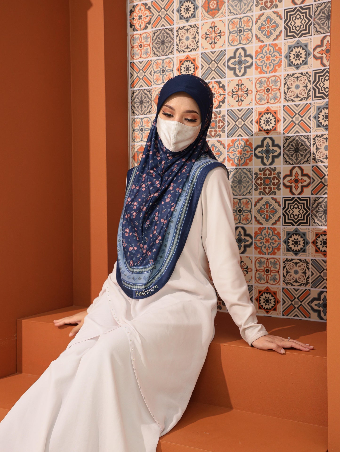 GIRLS Digital printed hijab 2708