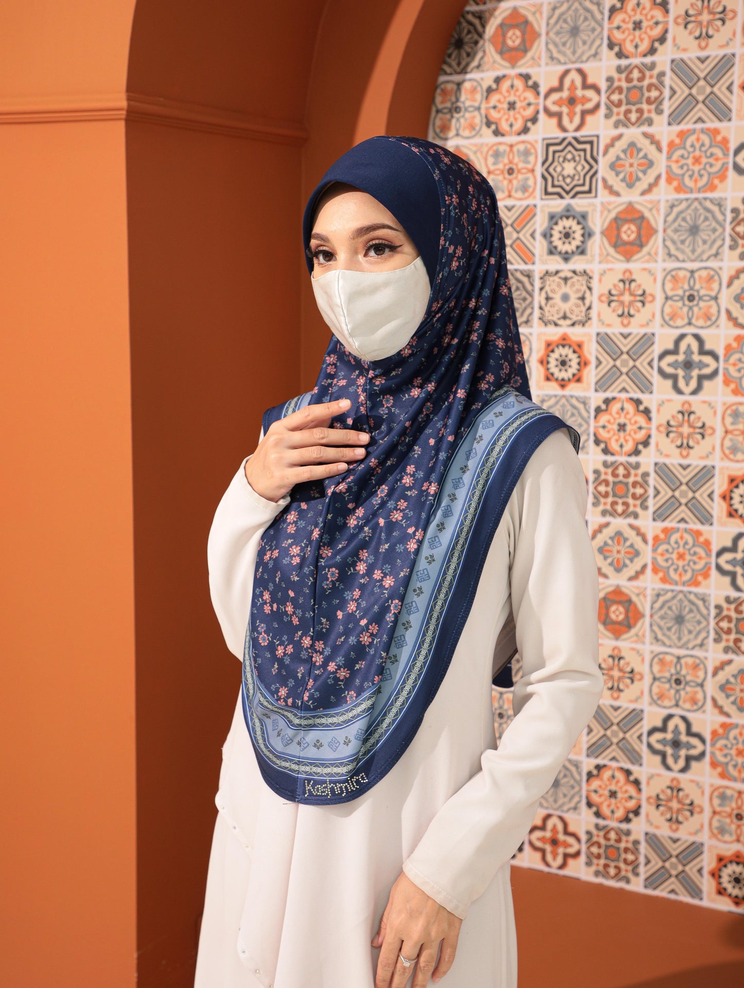 GIRLS Digital printed hijab 2708