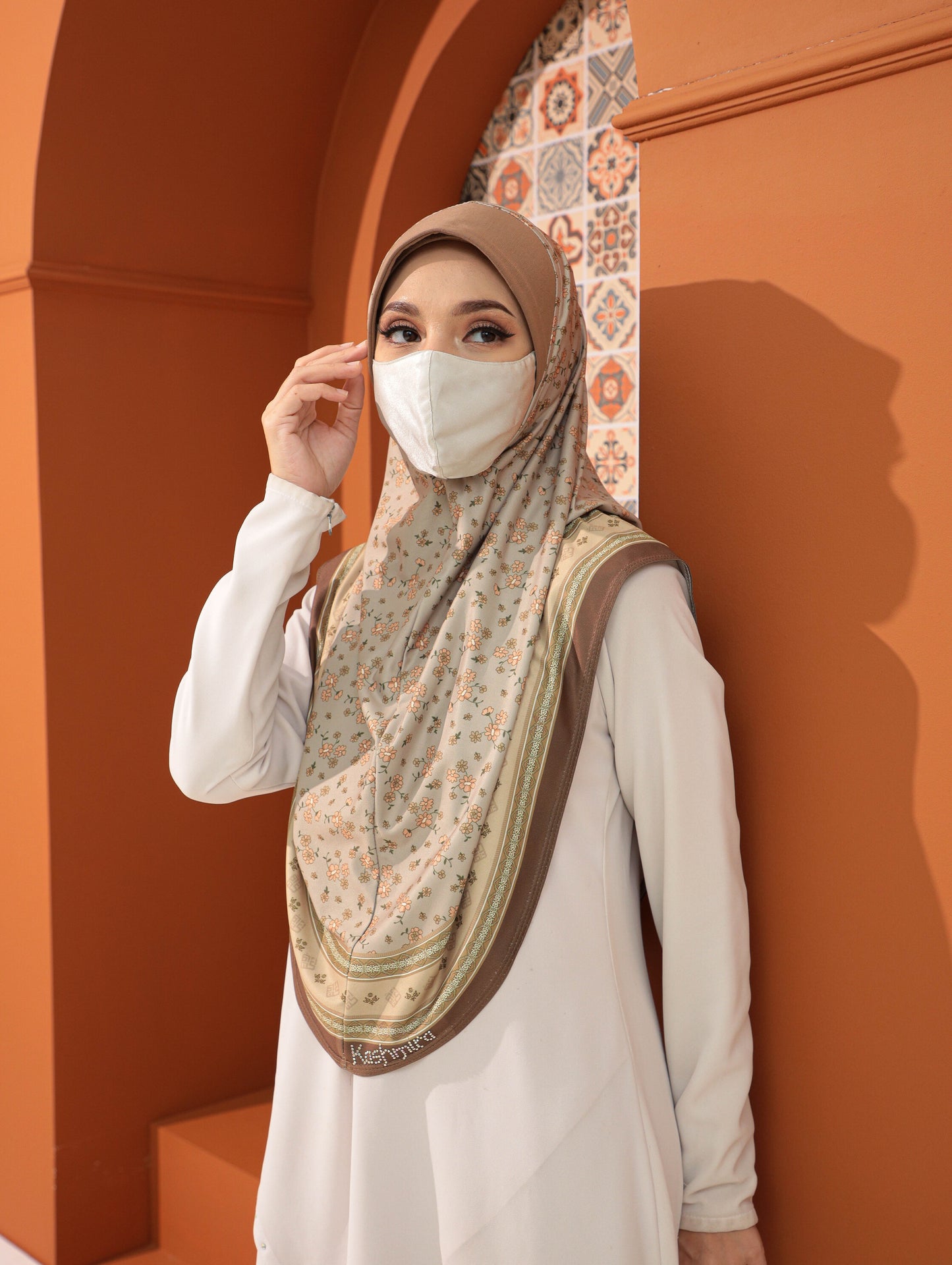 GIRLS Digital printed hijab 2708