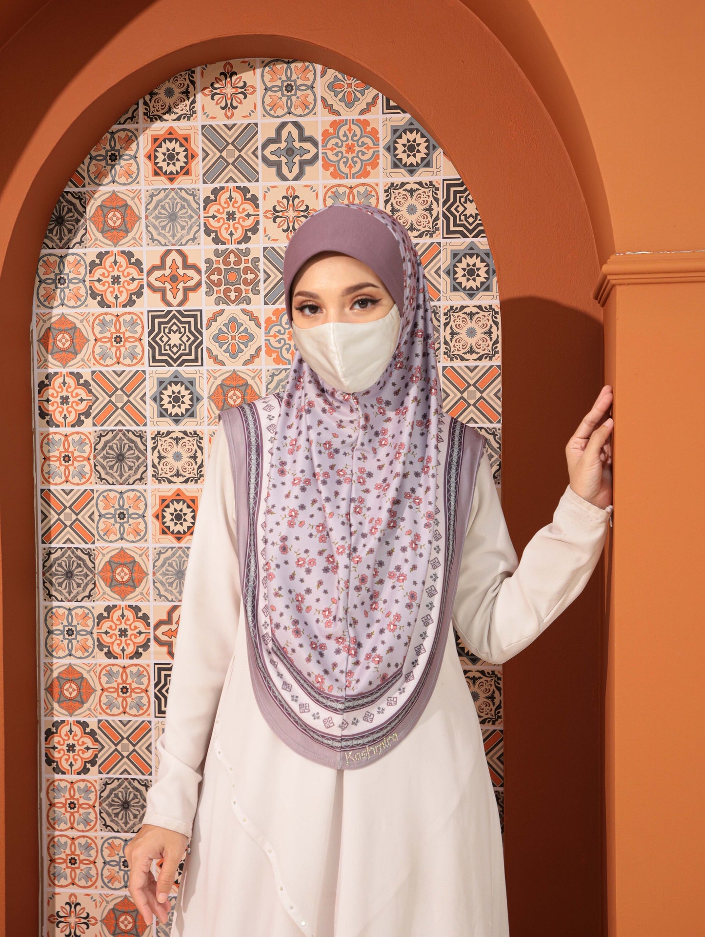 GIRLS Digital printed hijab 2708