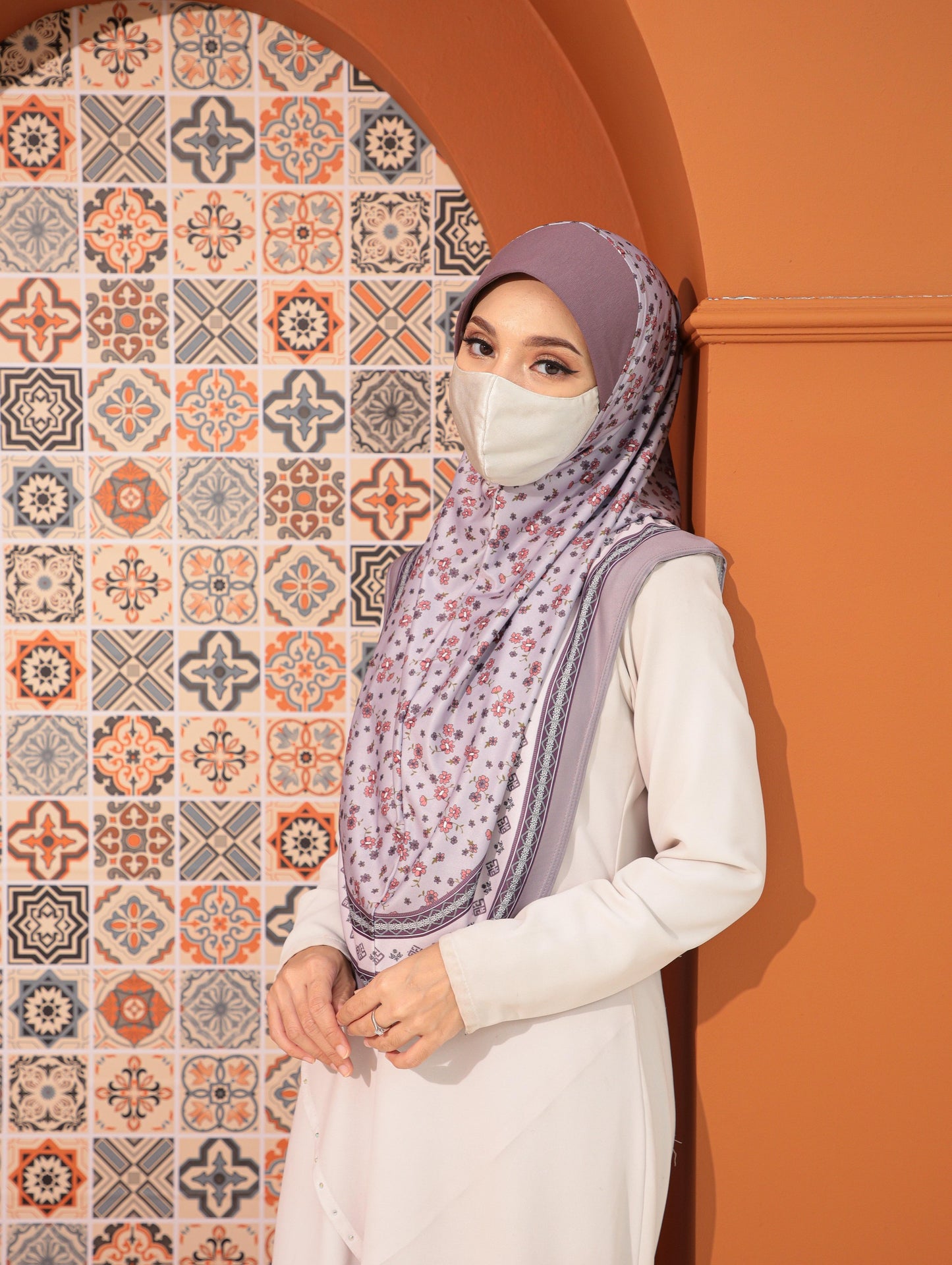 GIRLS Digital printed hijab 2708