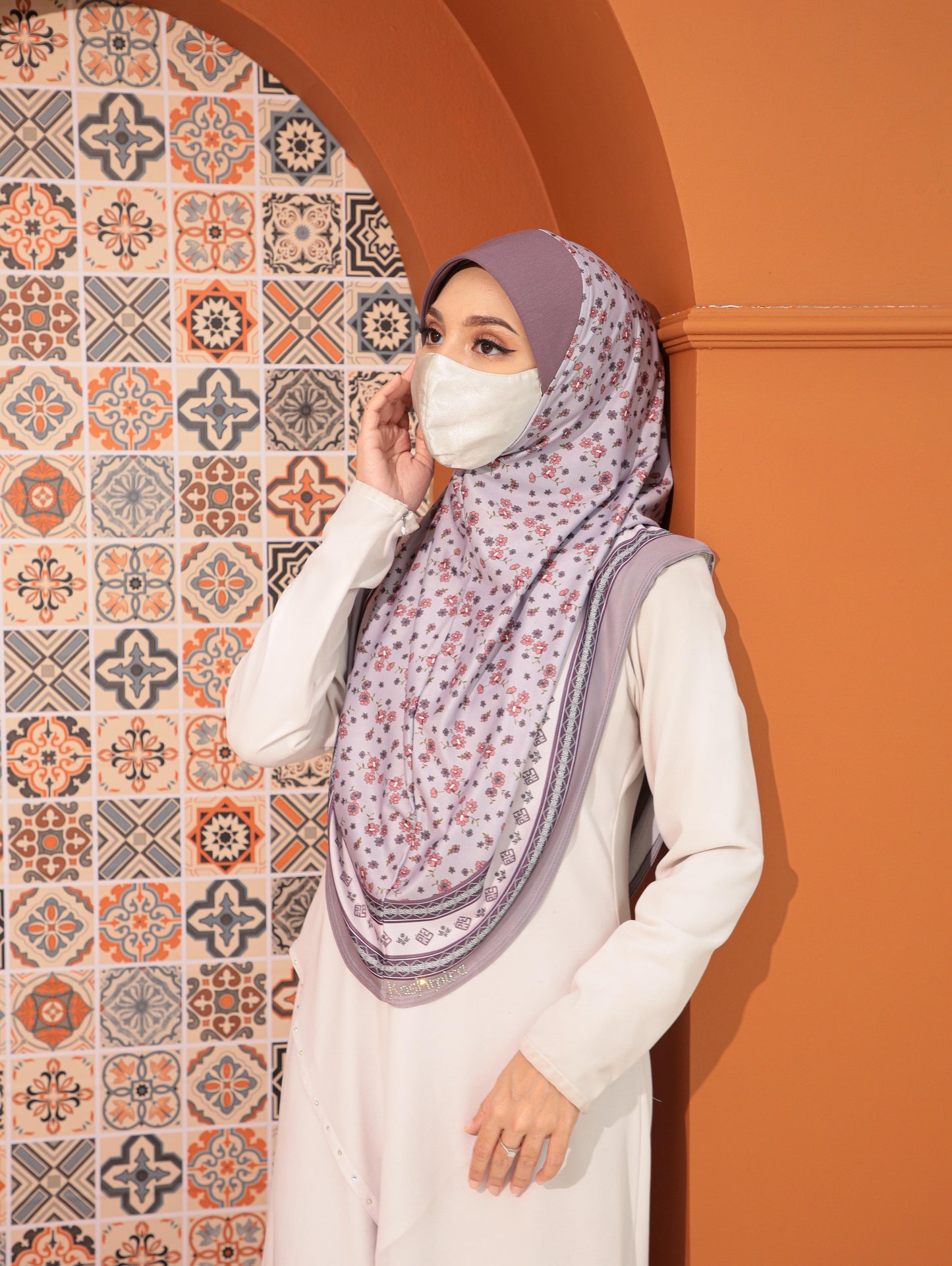GIRLS Digital printed hijab 2708