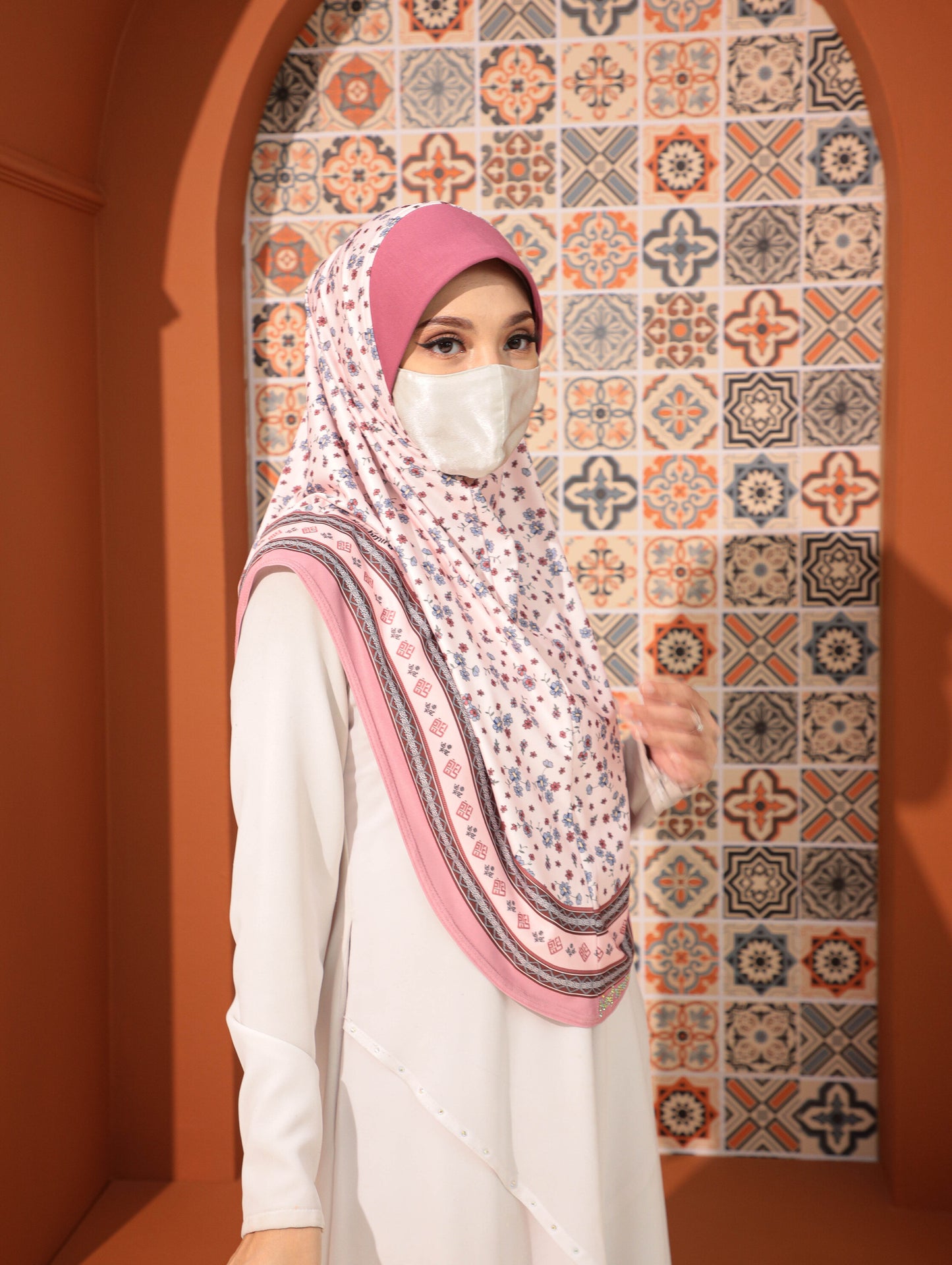 GIRLS Digital printed hijab 2708