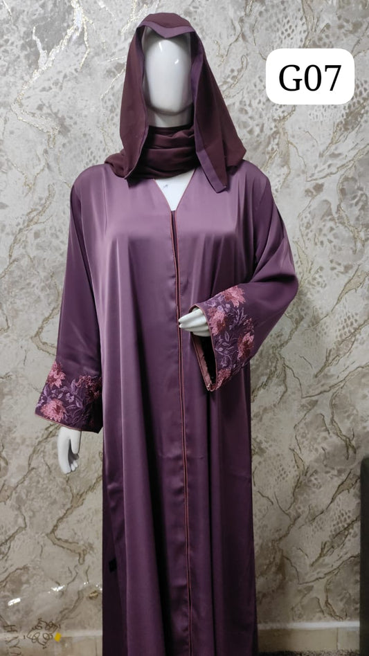 Elegant Black Abaya – Traditional and Modern Fusion G07
