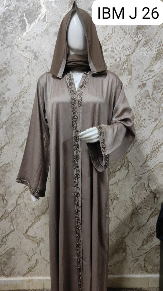 Elegant Black Abaya – Traditional and Modern Fusion J26