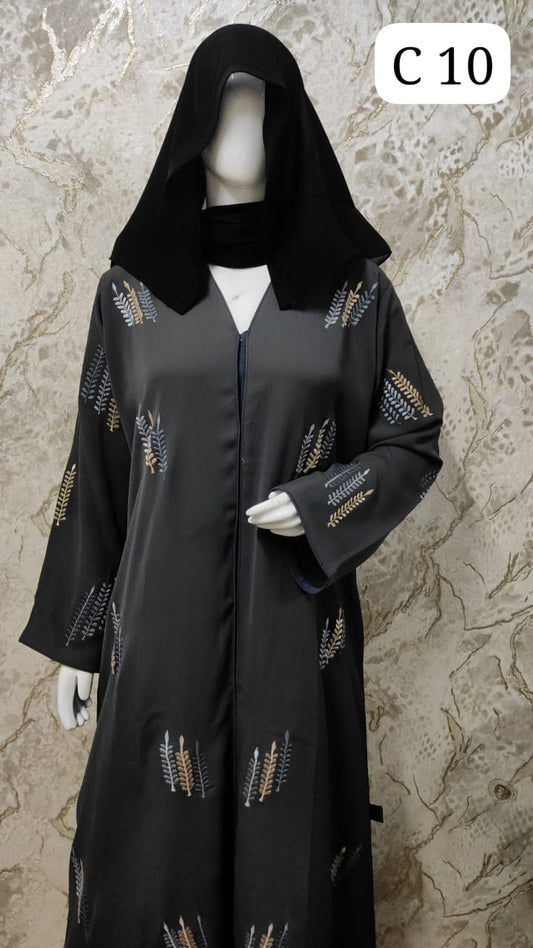 BURQA Elegant Black Abaya – Traditional and Modern Fusion