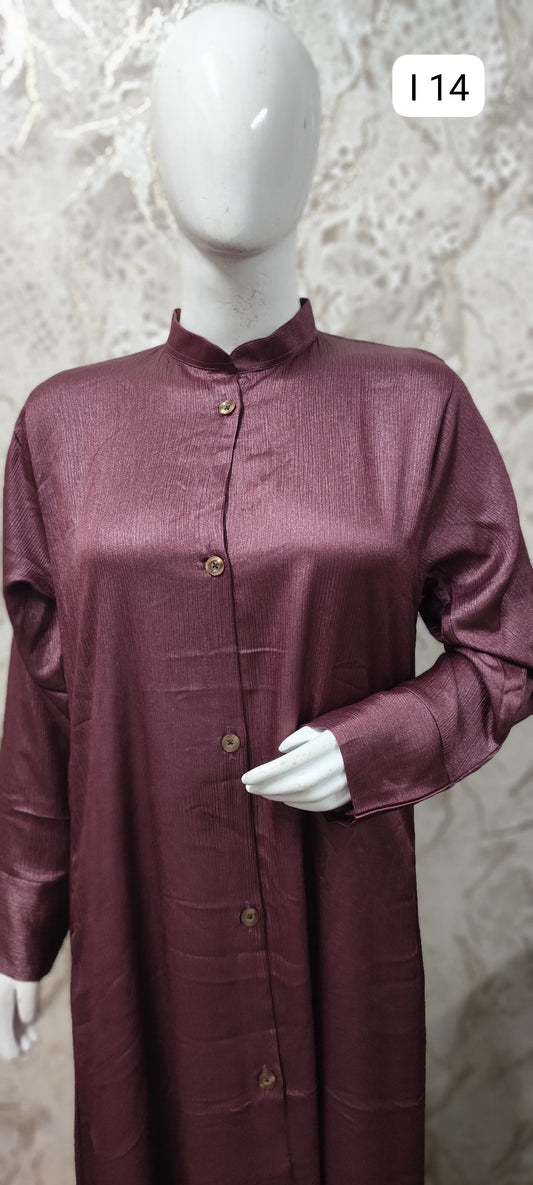 Elegant Black Abaya – Traditional and Modern Fusion I14