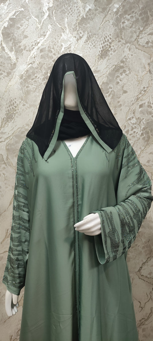 Elegant   Abaya – Traditional and Modern Fusion Y02