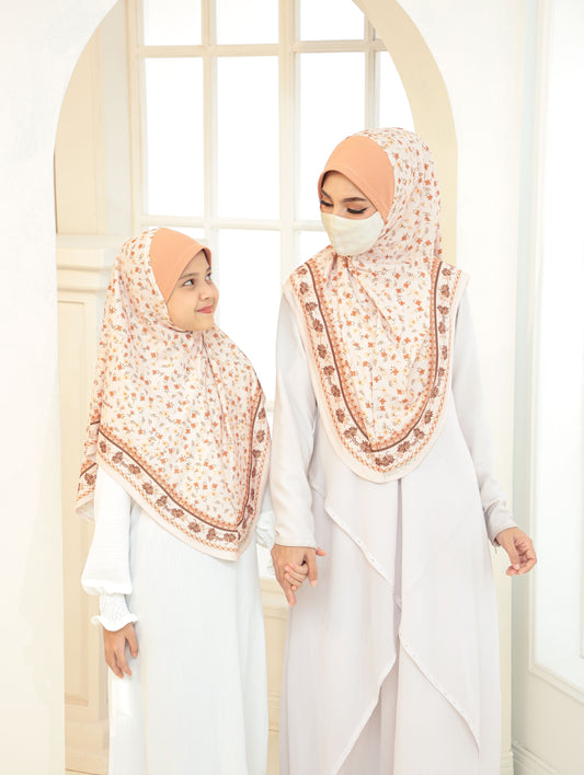 MOTHER  and DAUTHER Digital printed hijab 2705
