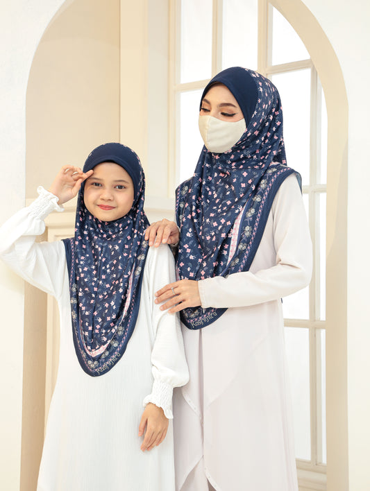 MOTHER  and DAUTHER GIRLS Digital printed hijab 2705
