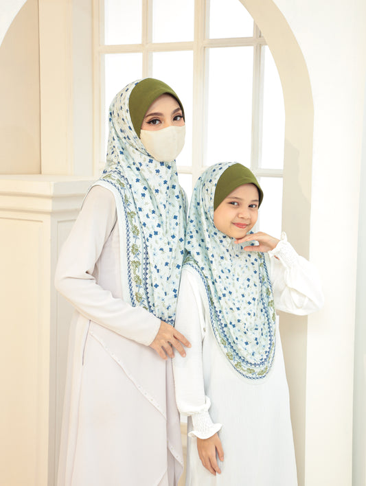 MOTHER  and DAUTHER  Digital printed hijab 2705