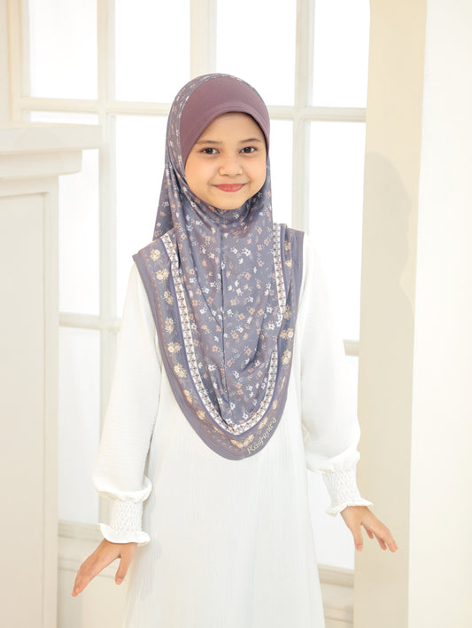 KIDS  Digital printed hijab 2705