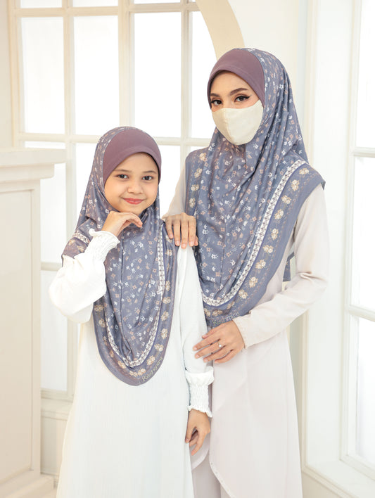 MOTHER  and DAUTHER  Digital printed hijab 2705