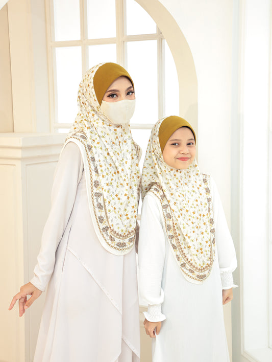 MOTHER  and DAUTHER  Digital printed hijab 2705