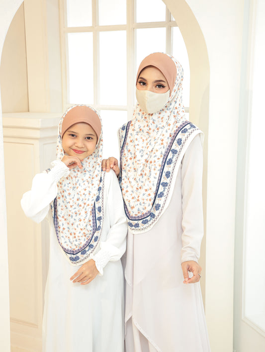 MOTHER  and DAUTHER  Digital printed hijab 2705