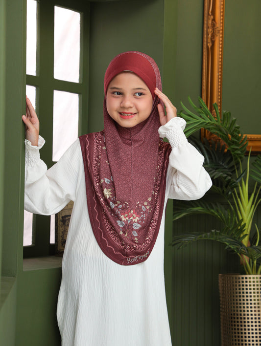 KIDS MALESIAN   PRINTED SCARF 2706