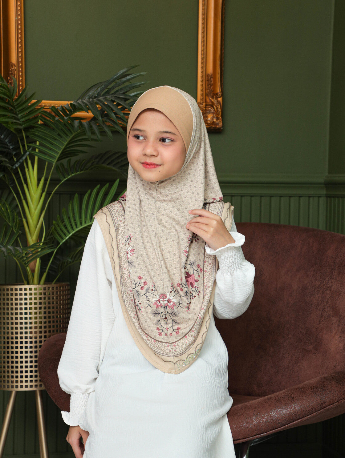 KIDS MALESIAN   PRINTED SCARF 2706