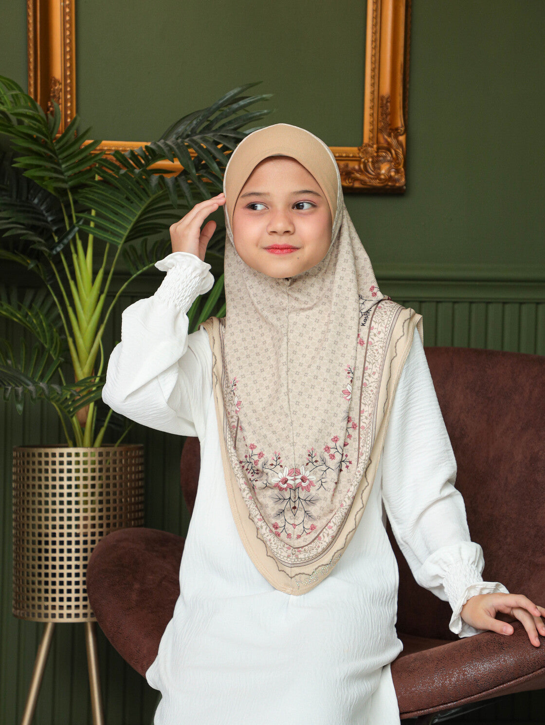 KIDS MALESIAN   PRINTED SCARF 2706