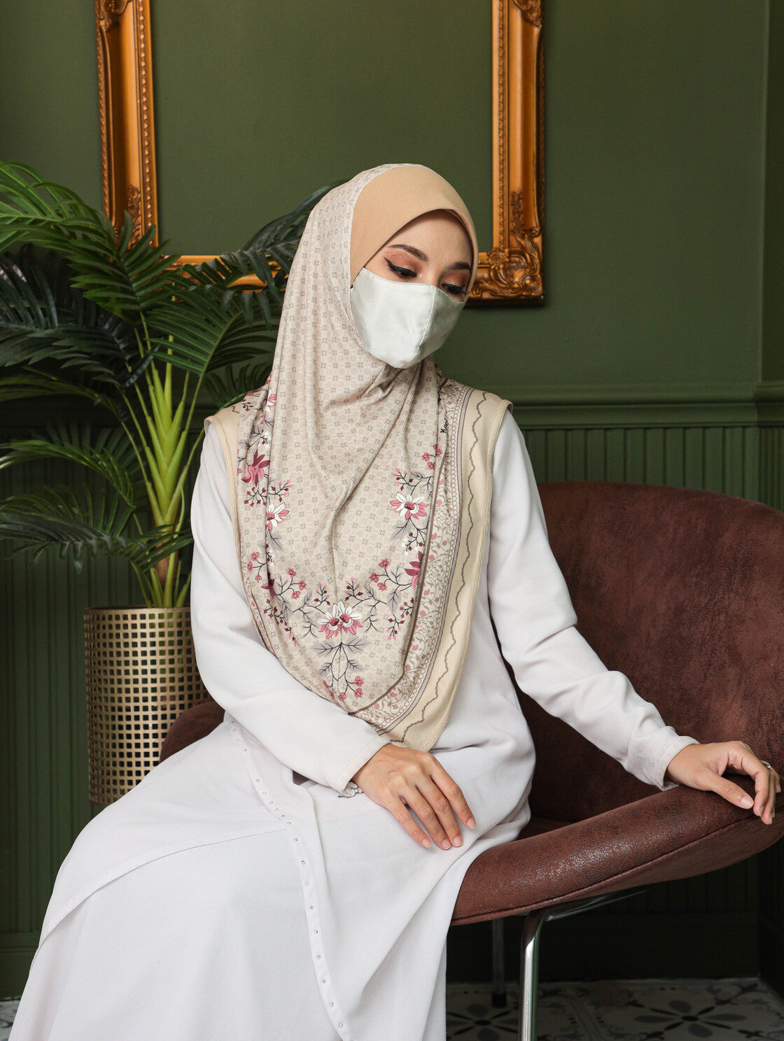 GIRLS Digital printed hijab 2706