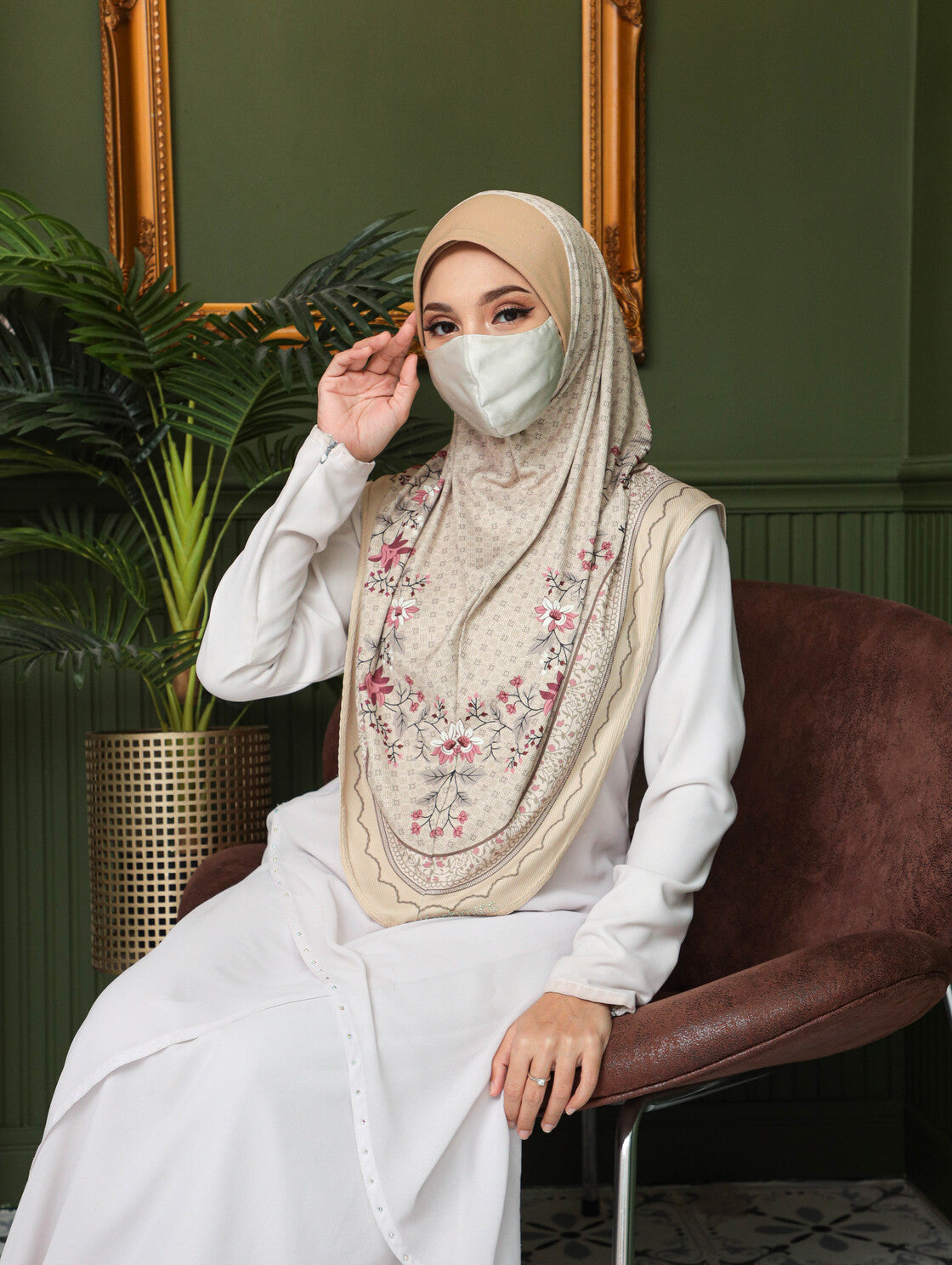 GIRLS Digital printed hijab 2706