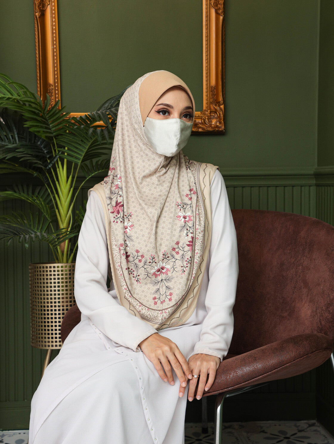 GIRLS Digital printed hijab 2706