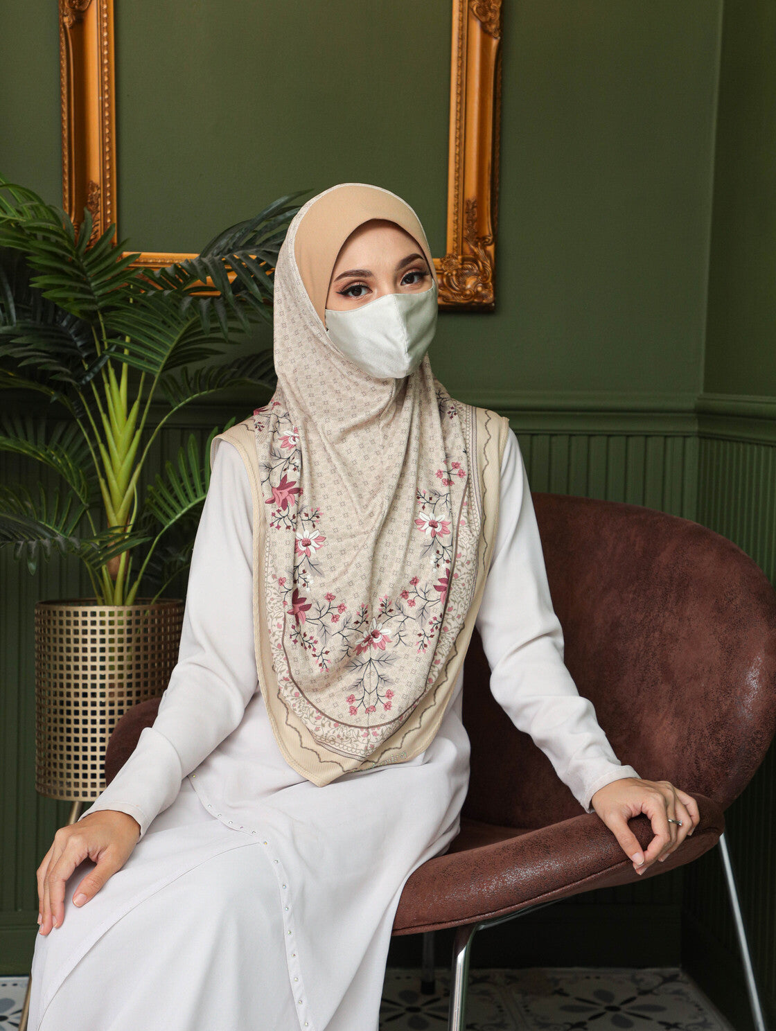 GIRLS Digital printed hijab 2706