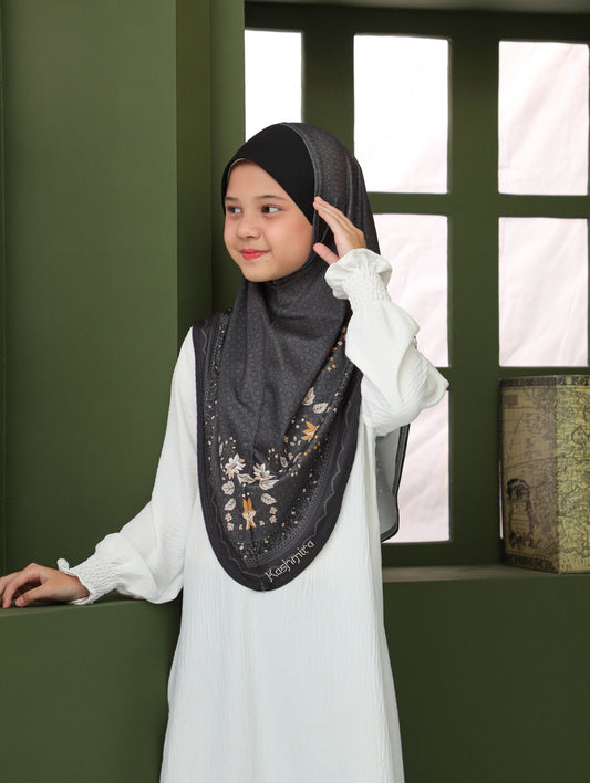 KIDS MALESIAN   PRINTED SCARF 2706