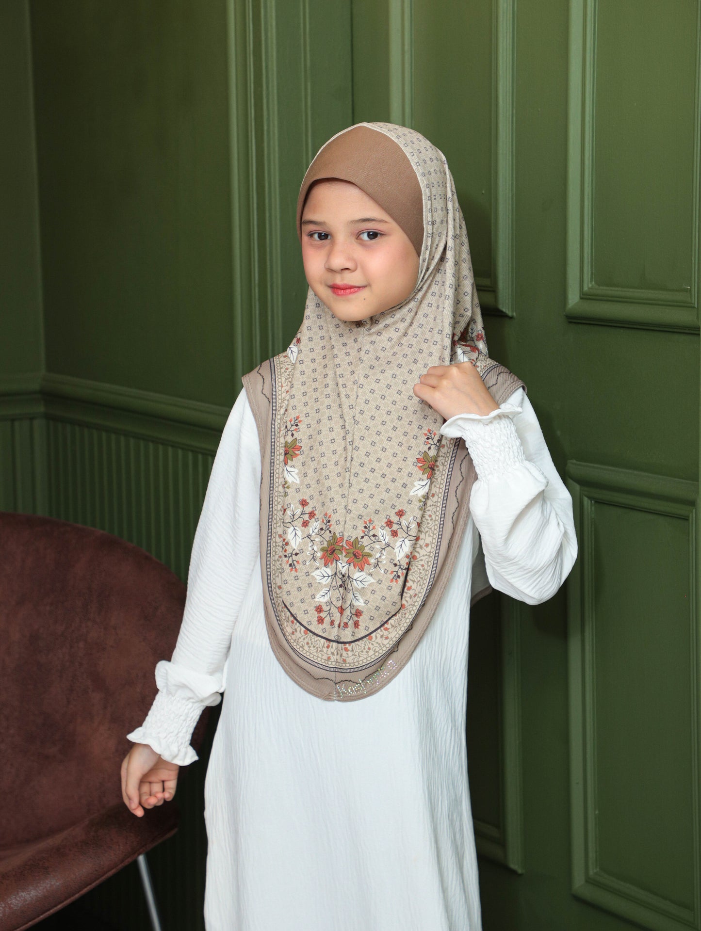 KIDS MALESIAN   PRINTED SCARF 2706