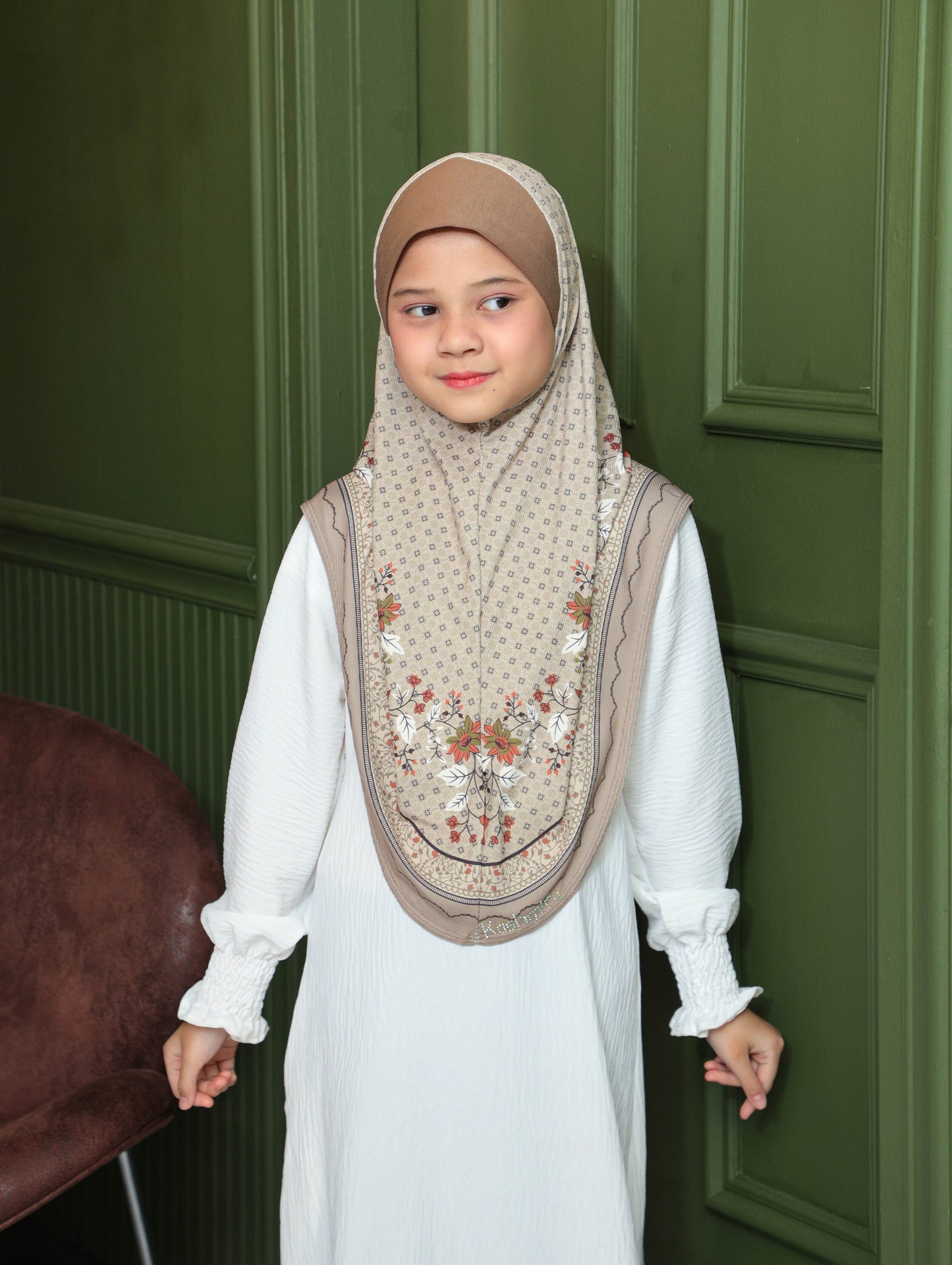 KIDS MALESIAN   PRINTED SCARF 2706