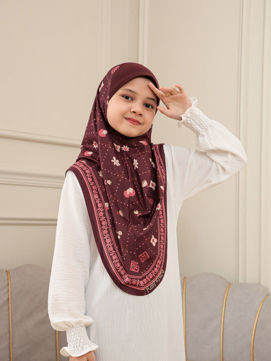 Digital printed hijab kids 2703