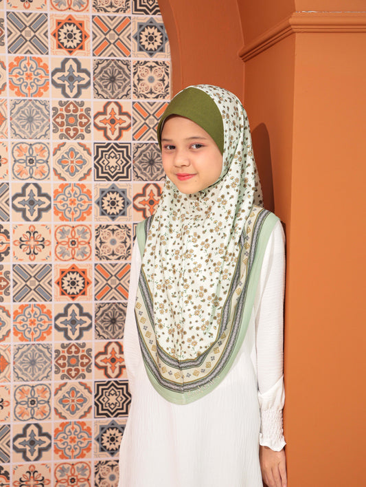 KIDS MALESIAN   PRINTED SCARF 2708