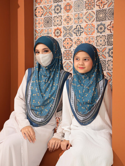 MOTHER  and DAUTHER  Digital printed hijab 2708