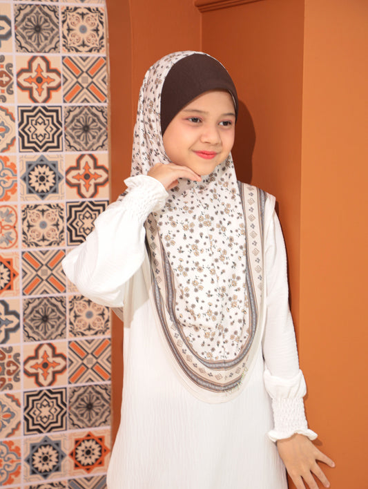KIDS MALESIAN   PRINTED SCARF 2708
