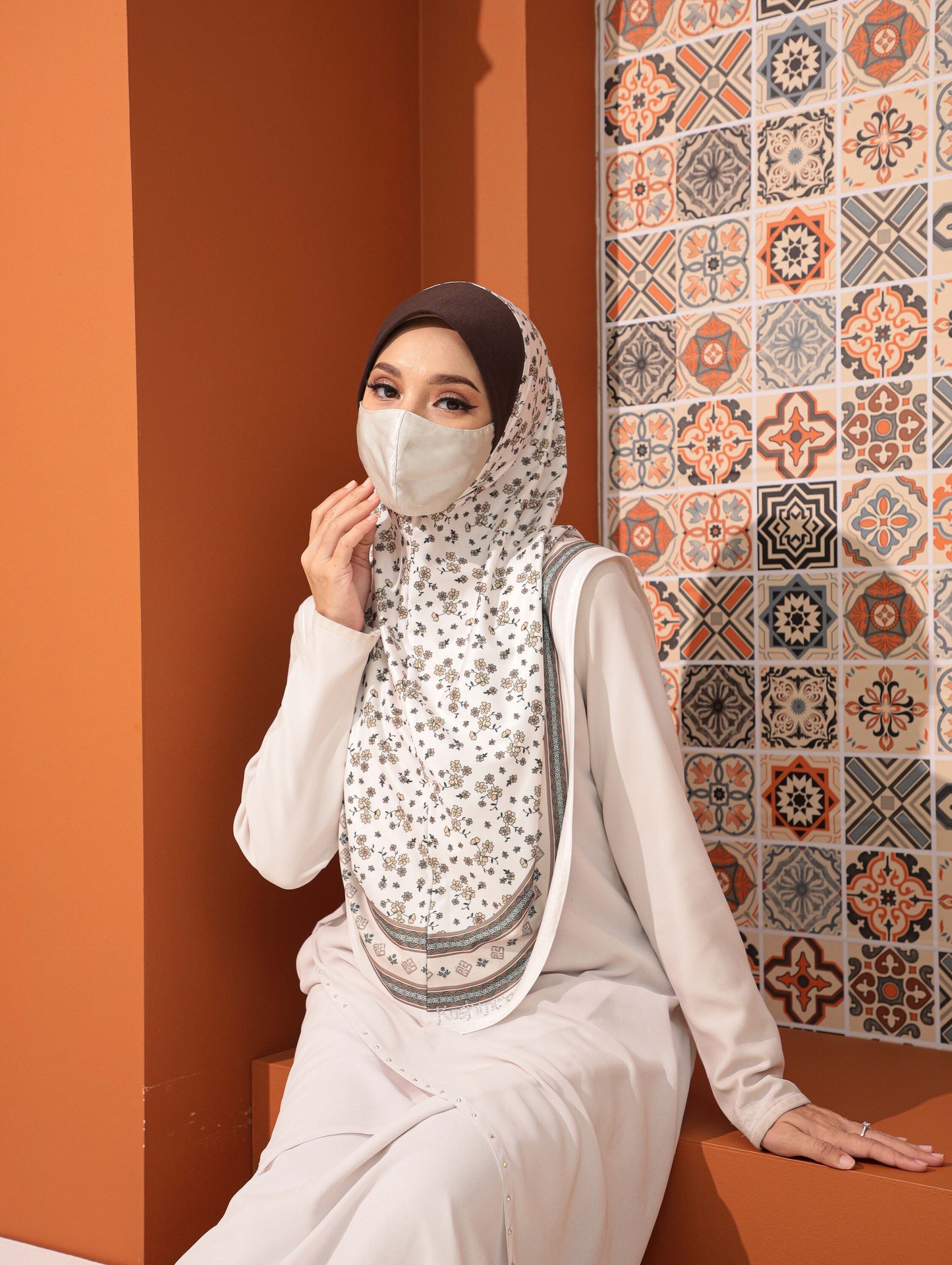 GIRLS Digital printed hijab 2708